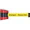 Tensabarrier Retractable Belt Barrier, 15 ft Length, Danger Keep Out, Red 897-15-S-21-NO-YDX-C - alternate 1