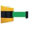 Tensabarrier Belt Barrier, Yellow, Belt Color Green 897-15-S-35-NO-G6X-C - alternate 1
