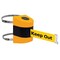 Tensabarrier Retractable Belt Barrier, 15 ft Length, Danger Keep Out, Yellow 897-15-C-35-NO-YDX-A - alternate 1