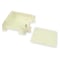 Legrand Flat Elbow Raceway, 4000 Series, 1 Channel, 4-3/4 in W, 1-1/2 in H, 4-3/4 in L, Ivory V4011 - alternate 1