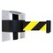 Tensabarrier Belt Barrier, Chrome, Belt Yellow/Black 897-24-S-1P-NO-D4X-C - alternate 1