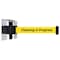 Tensabarrier Belt Barrier, Chrome, Belt Color Yellow 897-24-S-1P-NO-YCX-C - alternate 1