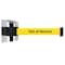 Tensabarrier Belt Barrier, Chrome, Belt Color Yellow 897-24-S-1P-NO-YEX-C - alternate 1