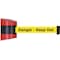 Tensabarrier Belt Barrier, Red, Belt Color Yellow 897-24-S-21-NO-YDX-C - alternate 1