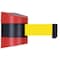 Tensabarrier Belt Barrier, Red, Belt Color Yellow 897-24-S-21-NO-Y5X-C - alternate 1