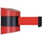 Tensabarrier Retractable Belt Barrier, Red, 24 ft Length, Red 897-24-S-21-NO-R5X-C - alternate 1