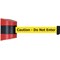 Tensabarrier Retractable Belt Barrier, 24 ft Length, Caution Do Not Enter, Red 897-24-S-21-NO-YAX-C - alternate 1