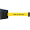 Tensabarrier Belt Barrier, Black, Belt Color Yellow 897-24-S-33-NO-YEX-C - alternate 1