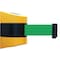 Tensabarrier Belt Barrier, Yellow, Belt Color Green 897-24-S-35-NO-G6X-C - alternate 1