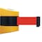 Tensabarrier Belt Barrier, Yellow, Belt Color Red 897-24-S-35-NO-R5X-C - alternate 1