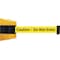 Tensabarrier Belt Barrier, Yellow, Belt Color Yellow 897-24-S-35-NO-YAX-C - alternate 1