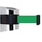 Tensabarrier Belt Barrier, Chrome, Belt Color Green 897-30-S-1P-NO-G6X-C - alternate 1