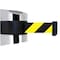 Tensabarrier Belt Barrier, Chrome, Belt Yellow/Black 897-30-S-1P-NO-D4X-C - alternate 1