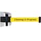 Tensabarrier Belt Barrier, Chrome, Belt Color Yellow 897-30-S-1P-NO-YCX-C - alternate 1