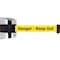 Tensabarrier Belt Barrier, Chrome, Belt Color Yellow 897-30-S-1P-NO-YDX-C - alternate 1