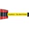 Tensabarrier Belt Barrier, Red, Belt Color Yellow 897-30-S-21-NO-YAX-C - alternate 1