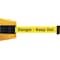 Tensabarrier Retractable Belt Barrier, 30 ft Length, Danger Keep Out, Yellow 897-30-S-35-NO-YDX-C - alternate 1