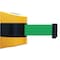 Tensabarrier Belt Barrier, Yellow, Belt Color Green 897-30-S-35-NO-G6X-C - alternate 1