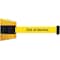 Tensabarrier Belt Barrier, Yellow, Belt Color Yellow 897-30-S-35-NO-YEX-C - alternate 1