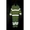Zoro Select Rain Suit, PVC, 6.2 mil Thick, Packable Hood in Collar, Green/Yellow, M 9665 S-M - alternate 5