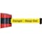 Tensabarrier Belt Barrier, Red, Belt Color Yellow 897-30-S-21-NO-YDX-C - alternate 1