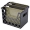Officemate File Holder, Black, Plastic, 13 1/4 in W, 12 in L, 10 3/4 in H, 8.6" D, 1 Number of Compartments 26162 - alternate 1
