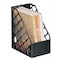 Officemate Magazine File, Black, Plastic, 6 1/8 in W, 9 1/2 in L, 11 3/4 in H, 9.5" D, 1 Number of Compartments 26083 - alternate 1