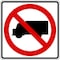 Lyle No Trucks Traffic Sign, 24 in H, 24 in W, Aluminum, Square, No Text, R5-2-24HA R5-2-24HA - alternate 1