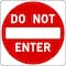 Lyle Do Not Enter Traffic Sign, 30 in H, 30 in W, Aluminum, Square, English, R5-1-30HA R5-1-30HA - alternate 1