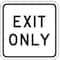 Lyle Exit Only Parking Sign, 18 in H, 18 in W, Aluminum, Square, English, LR7-68-18HA LR7-68-18HA - alternate 1