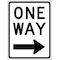 Lyle One Way Traffic Sign, 24 in H, 18 in W, Aluminum, Vertical Rectangle, English, R6-2R-18HA R6-2R-18HA - alternate 1