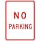 Lyle No Parking Parking Sign, 12 in W, 18 in H, English, Aluminum, White R8-3-12HA - alternate 1