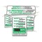 Accuform Safety Reminder Sign, 28 in H x, 20 in W, Aluminum, Plastic, Poly Sheeting SBMSK434 - alternate 1