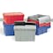 Orbis Attached Lid Container, 29.92 gal Volume Cap., 23 7/8 in L, 19 5/8 in W, 15 1/4 in H, Plastic, Blue FP403 Blue - alternate 5
