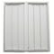 Dayton 36 in 36"H 32"W Aluminum Ceiling Fan Damper, 34 in x 30 in, Aluminum 3C512 - alternate 6