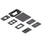 Carlon Floor Box Adapter Kit, 1 Gang, PVC, Rectangular Box Type E976AK2 - alternate 1