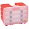 Plano Parts Cabinet, 5 Compartment, Porsche Red 932-001 - alternate 2