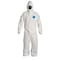 Dupont Hooded Disposable Coveralls, M, White, Tyvek(R) 400 D, zipper TD127SWBMD0025CM - alternate 1