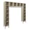 Hallowell Box Locker Unit with Coat Rod, 72 in W, 18 in D, 78 in H, (6) Tier, (6) Wide, Tan UESVP1788-16A-PT - alternate 1