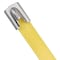 Panduit Cable Tie, 14-1/2 in L, 4 in Max Bundle Dia., Yellow, 316 Stainless Steel, 250 lb Strength, 50 PK MLTFC4H-LP316YL - alternate 1
