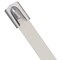 Panduit Cable Tie, 14-1/2 in L, 4 in Max Bundle Dia., White, 316 Stainless Steel, 250 lb Strength, 50 PK MLTFC4H-LP316WH - alternate 1