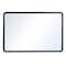 Quartet Dry Erase Board, Melamine, 36 in, 48 in, Plastic Frame, White, Gloss 7554 - alternate 1
