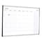 Quartet Calendar Planning Board, Steel, 18 in, 30 in, Aluminum/Plastic Frame, White, Gloss ARCCP3018 - alternate 2