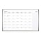 Quartet Calendar Planning Board, Steel, 18 in, 30 in, Aluminum/Plastic Frame, White, Gloss ARCCP3018 - alternate 1