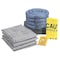 Pig Spill Kit Refill, 21 gal Volume Absorbed per Kit, Not Applicable Capacity, Box, Blue/Gray, 44 RFL236 - alternate 1