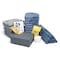 Pig Spill Kit Refill, 60 gal Volume Absorbed per Kit, Not Applicable Capacity, Box, Blue/Gray, 167 KITR202 - alternate 1