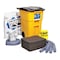 Pig Spill Kit, 37 gal Volume Absorbed per Kit, 50 gal Capacity, Can, Black/Yellow, 92 KIT273 - alternate 1