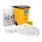 Pig Spill Kit, 40 gal Volume Absorbed per Kit, 50 gal Capacity, Can, Black/Yellow, 91 KIT469 - alternate 3