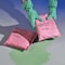 Pig Sorbent Pillow, 4 gal, 8 in x 8 in, Harsh Chemicals, Pink, 20 PK PIL302 - alternate 2