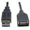 Tripp Lite Reversible USB Extension Cable, Blck, 1 ft UR024-001 - alternate 1